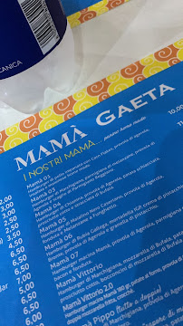 Restaurant Mamà Burger Gaeta à Gaeta (le menu)