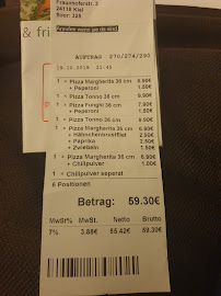 POI - Pizza Originale Italiana à Kiel menu