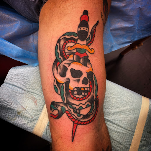 Explore female chest piece tattoo ideas, creative tattoo ideas in Denton, available at Black Anchor Tattoo