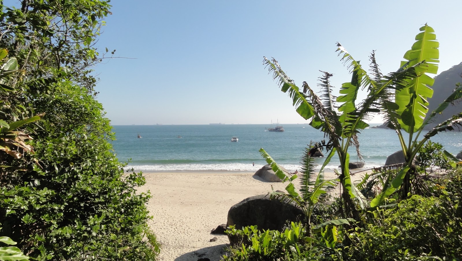 Foto af Saco do Major Strand og dens smukke landskab