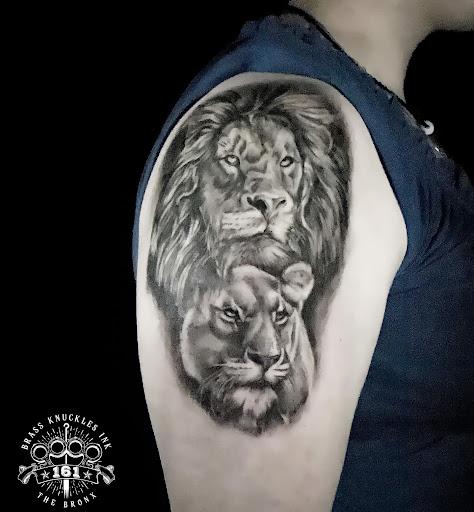 Explore flower tattoo ideas for women, creative tattoo ideas in Bronx, available at Brass Knuckles Ink Tattoo Studio