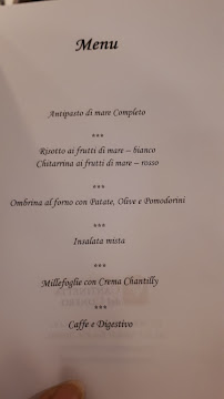 Restaurant La Cantinetta del Conero à Osimo (la carte)