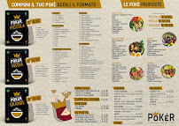Menu du Pokèr à Perugia