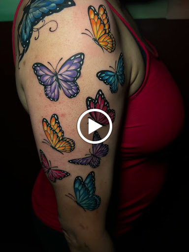 Explore tattoo ideas on the thigh, creative tattoo ideas in Douglasville, available at Long Island Ink Tattoo & Piercing