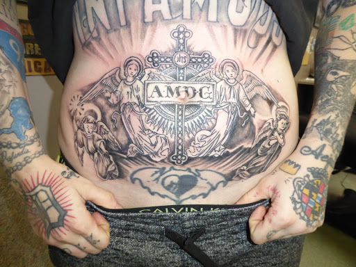 Explore paladin tattoo ideas, creative tattoo ideas in Huntsville, available at Kreations Tattoos & Body Piercing