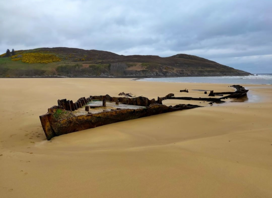 Photo of Torrisdale beach with long bay
