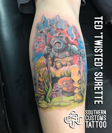 Explore illuminati tattoo ideas, creative tattoo ideas in Fayetteville, available at Southern Customs Tattoo Company