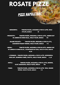 Pizzeria Rosate Pizze à Draguignan (la carte)