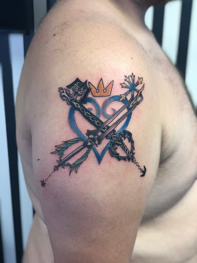 Explore percy jackson tattoo ideas, creative tattoo ideas in Barberton, available at Magic City Tattoo Company