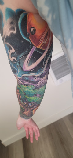 Explore neck tattoo idea, creative tattoo ideas in Longview, available at Surreal Skin