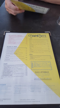 Menu / carte de Campo Caffe à Nice