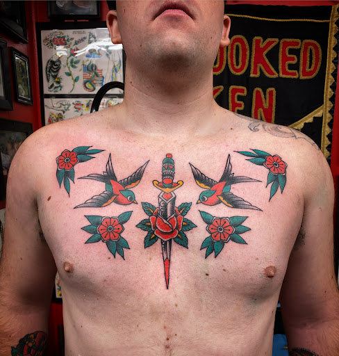 Explore small money tattoo ideas, creative tattoo ideas in Denton, available at Black Anchor Tattoo