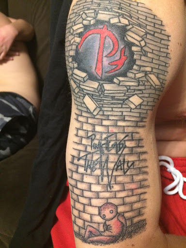 Find camping tattoo ideas for your next unique tattoo in Rome at Twizted Ink