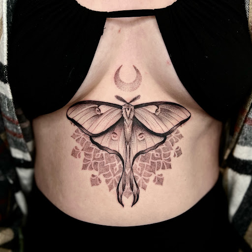 Explore black and grey half sleeve tattoo ideas, creative tattoo ideas in Savannah, available at tattoos by delan