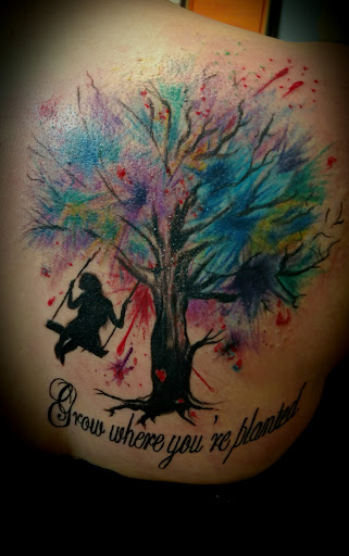 Find gothic tattoo ideas for women for your next unique tattoo in Lafayette at DragonsBane Tattoo & Body Piercing