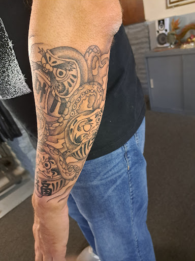 Explore railroad tattoo ideas, creative tattoo ideas in Philadelphia, available at Tattoo Odyssey Inc