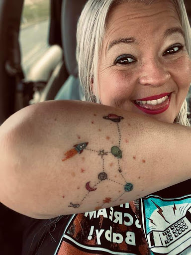 Explore nascar tattoo ideas, creative tattoo ideas in Benton, available at Spectrum Tattoo