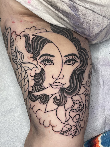 Explore colourful tattoo ideas, creative tattoo ideas in Universal City, available at Unbroken Club