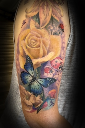 Explore tattoo ideas for black men, creative tattoo ideas in Lavonia, available at Elevated Art Tattoo Studio