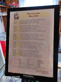 Menu du Truckerstop à Uckerland