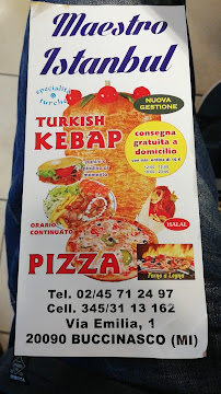 Carte du Istanbul Pizza Turkish à Buccinasco