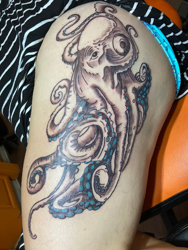 Explore mountain tattoo ideas for men, creative tattoo ideas in Bessemer City, available at Twisted Ink