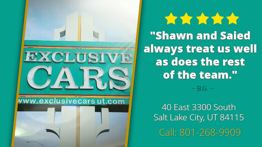 Used Car Dealer «Exclusive Cars», reviews and photos, 40 E 3300 S, Salt Lake City, UT 84115, USA