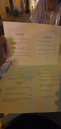 Menu du Cosimo Russo Ristorante à Leverano