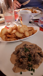 Sauce aux champignons du Restaurant français Le Bistrot de l'Aberge à Labergement-Sainte-Marie - n°1