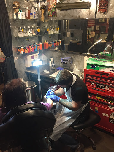 Explore patchwork tattoo ideas, creative tattoo ideas in Sioux Falls, available at Permanent Addictions