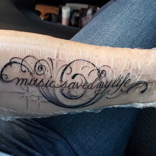 Explore female full sleeve tattoo ideas, creative tattoo ideas in San Marcos, available at Jerrys Tattoo Shop