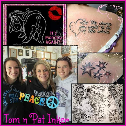 Explore lettering ideas tattoo, creative tattoo ideas in Elko, available at Custom Tattoos and Body Piercing Studio