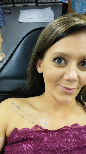 Explore m tattoo ideas, creative tattoo ideas in Lufkin, available at Black Spot Tattoo Company