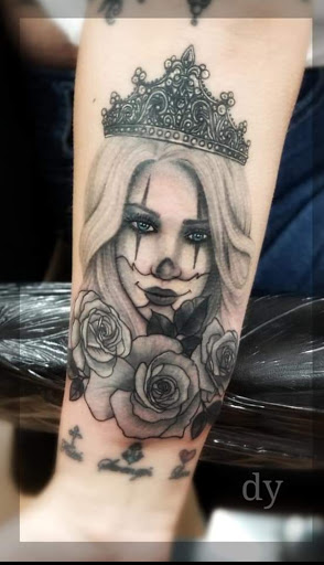 Explore mandalorian tattoo ideas, creative tattoo ideas in Benton, available at Spectrum Tattoo