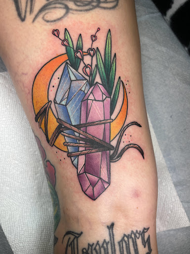 Explore celtic cross tattoo ideas, creative tattoo ideas in Glenside, available at Yellow Rose Tattoo