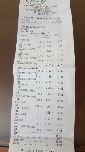 TAXO - Tradição Apurada Horário de abertura