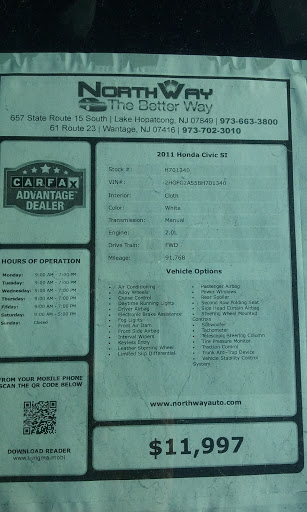 Used Car Dealer «Northway Automotive», reviews and photos, 657 NJ-15, Lake Hopatcong, NJ 07849, USA