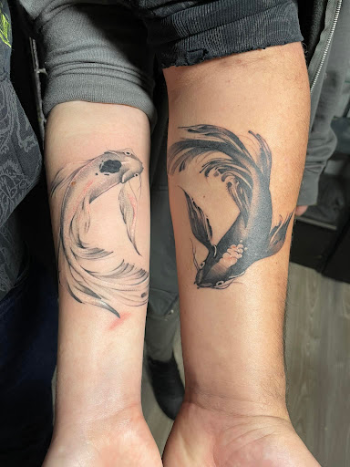 Explore tattoo background filler ideas, creative tattoo ideas in Omaha, available at Villains Inc