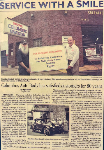 Auto Body Shop «Columbus Auto Body Works Inc», reviews and photos, 487 Columbus Ave, New Haven, CT 06519, USA