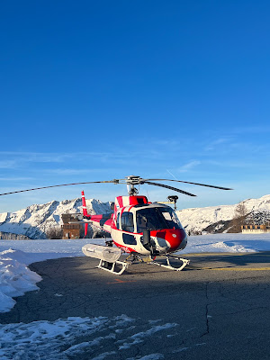 S.A.F Hélicoptères (Secours Aérien Français) à Huez