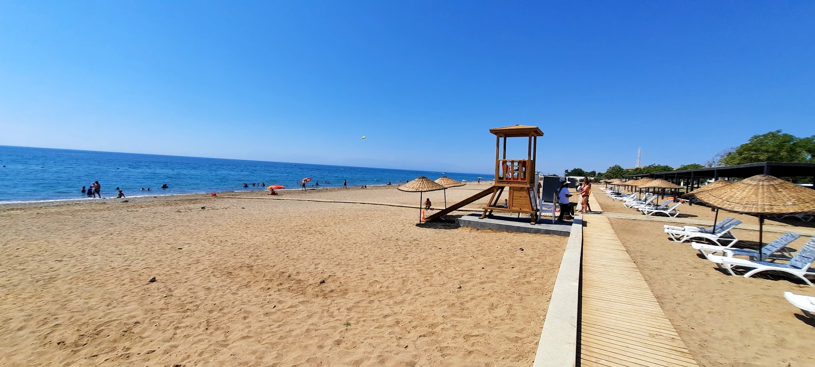 Photo of Belek beach II with brown sand surface