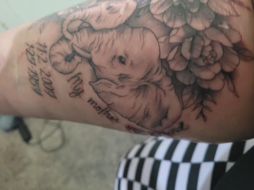 Explore husband and wife matching tattoo ideas, creative tattoo ideas in Denver, available at Nocturnal Tattoo