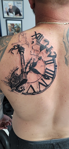 Explore edward scissorhands tattoo ideas, creative tattoo ideas in Ocoee, available at Slaughterized Ink Tattoo and Piercing Studio