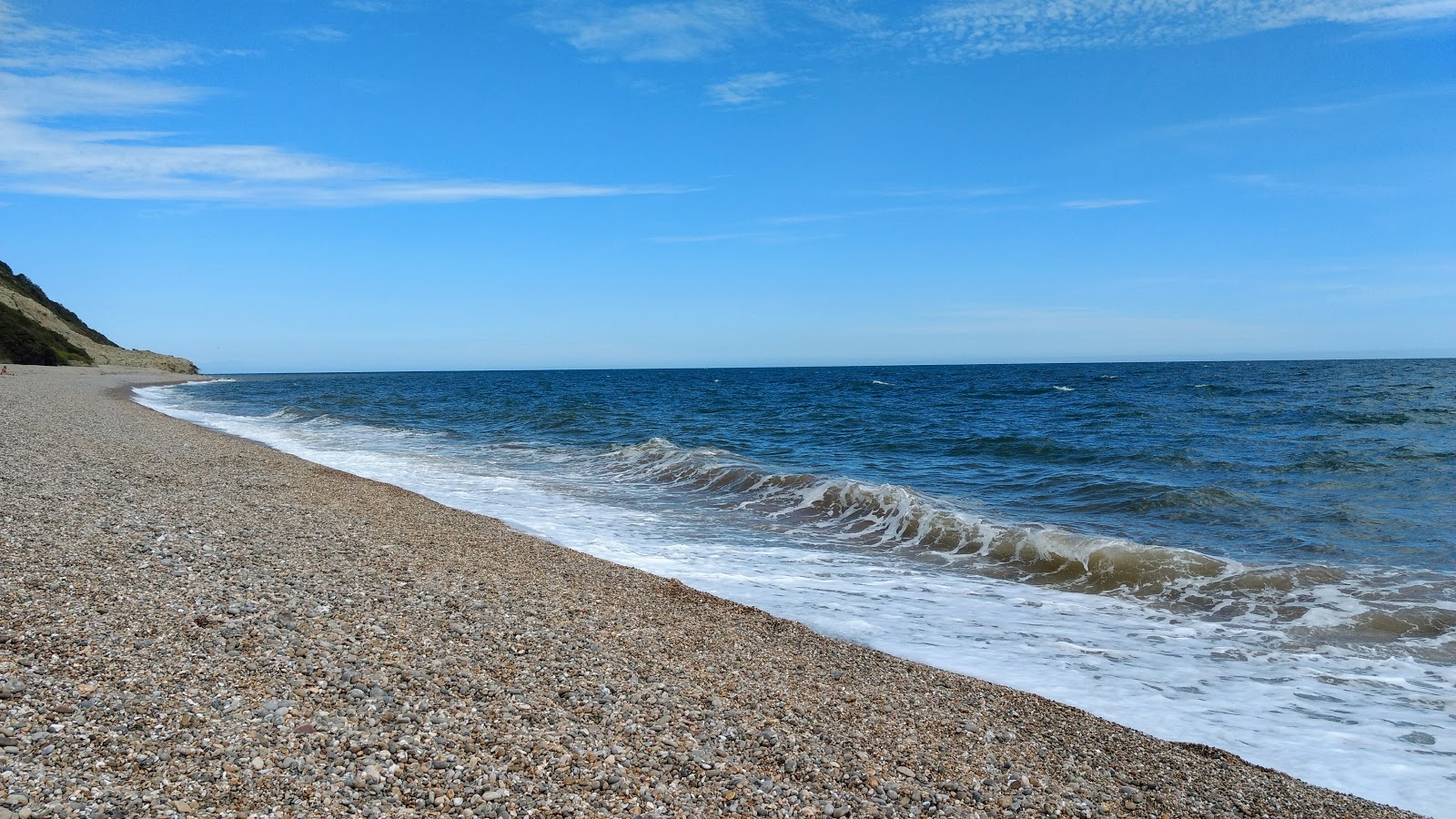 Foto di Weston Mouth con una superficie del acqua cristallina