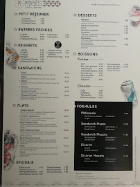 Menu du Mazats à Cergy