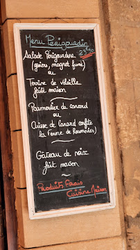 Le Moulin des Chevaliers à Sarlat-la-Canéda menu