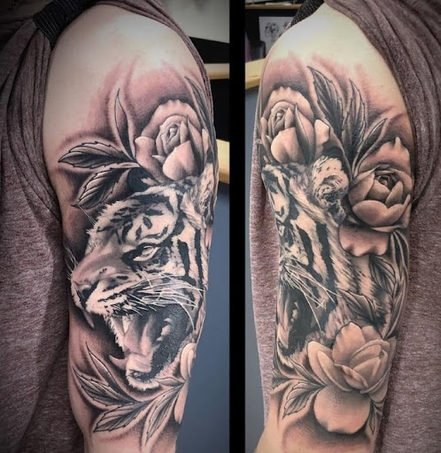 Explore black mens tattoo ideas, creative tattoo ideas in Mesa, available at Ranger Tattoo & Piercing