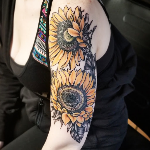 Explore blue line tattoo ideas, creative tattoo ideas in Asheboro, available at Wonderland Tattoo