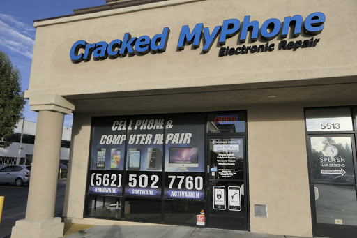 Cell Phone Store «Cracked Myphone Cellphone & Computer Repair IPhone Repair Tablet Repair», reviews and photos, 5519 South St, Lakewood, CA 90713, USA