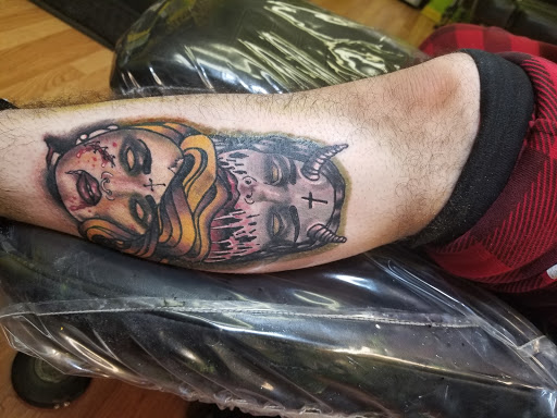 Explore booty cheek tattoo ideas, creative tattoo ideas in Chicago, available at Mind Crusher Tattoo